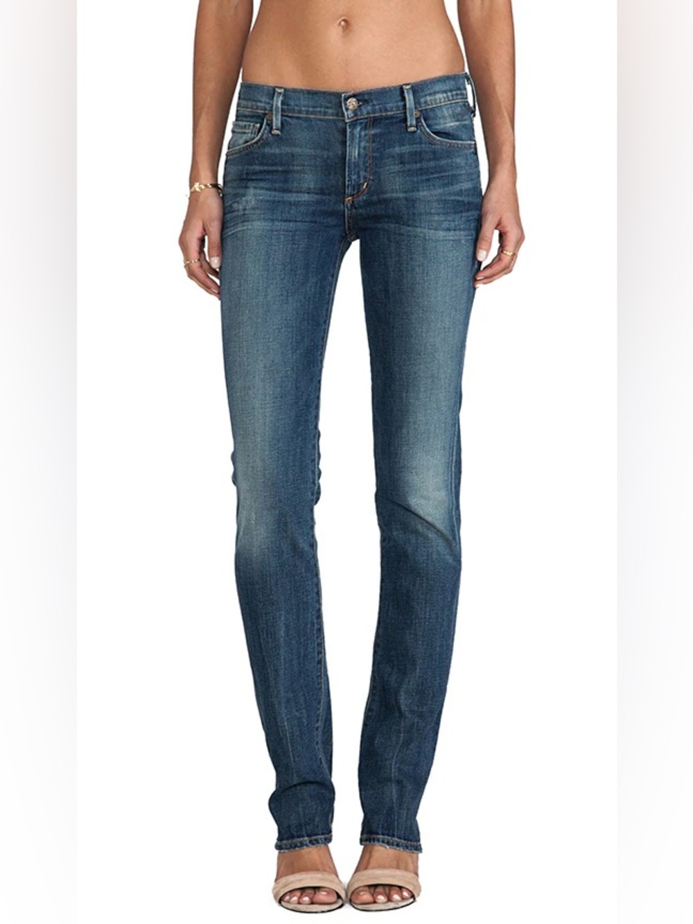 Citizens of Humanity Dark Wash Slim Straight Leg Jeans Premium Denim